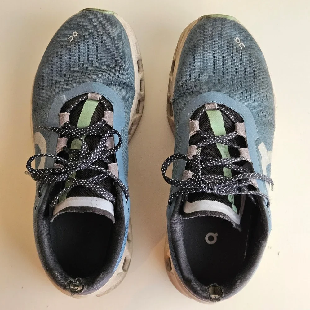 On Cloudmonster Running Shoes Women 9.5‎ Blue Dust Vapor CloudTec